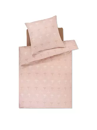 JOOP | Satin-Bettwäsche CORNFLOWER CHARM 70x90 / 140x200cm Nude | 